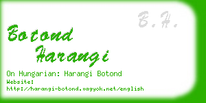 botond harangi business card